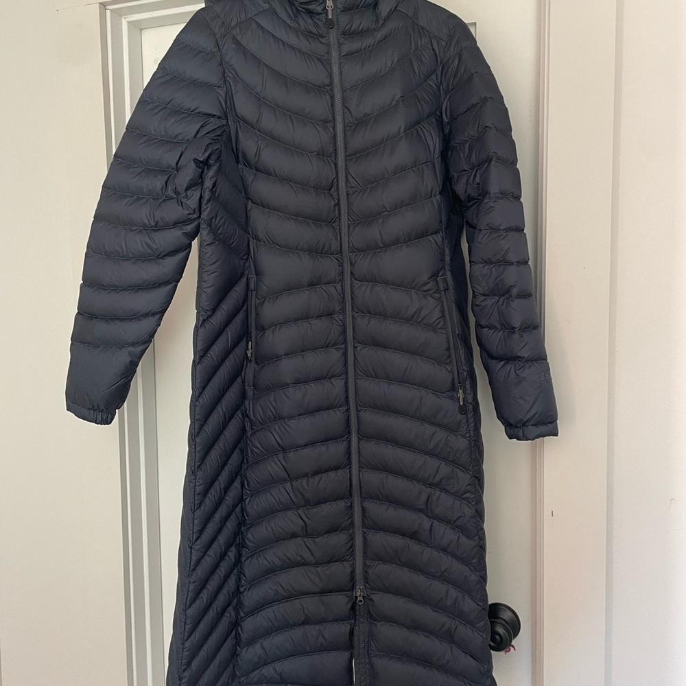 L.L. Bean Women's Long Puffer Coat - Dark Gray